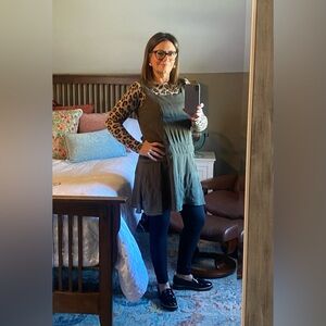 Nanette Lepore Olive Green Mini Dress